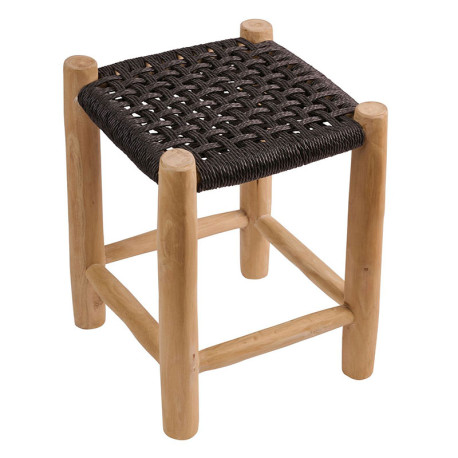 Noor Σκαμπό Teak 35x35x47εκ