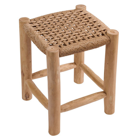Noor Σκαμπό Teak 35x35x47εκ