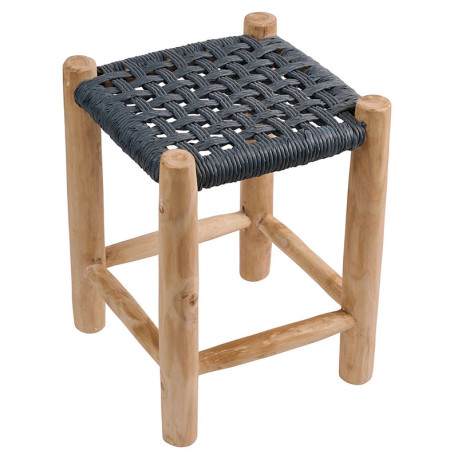 Noor Σκαμπό Teak 35x35x47εκ