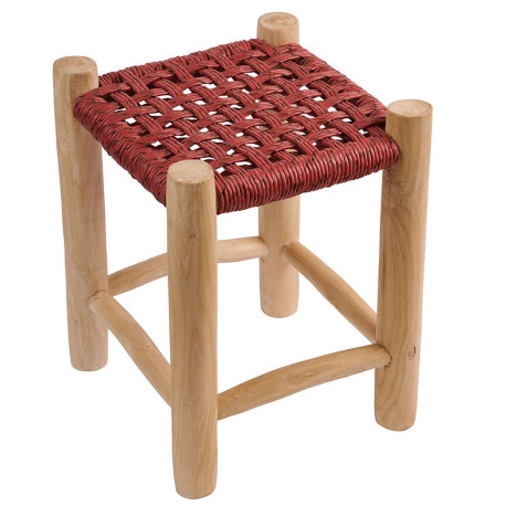 Noor Σκαμπό Teak 35x35x47εκ