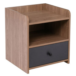 ORIENT Κομοδίνο με 1 Συρτάρι, Απόχρωση Sonoma Oak-Grey