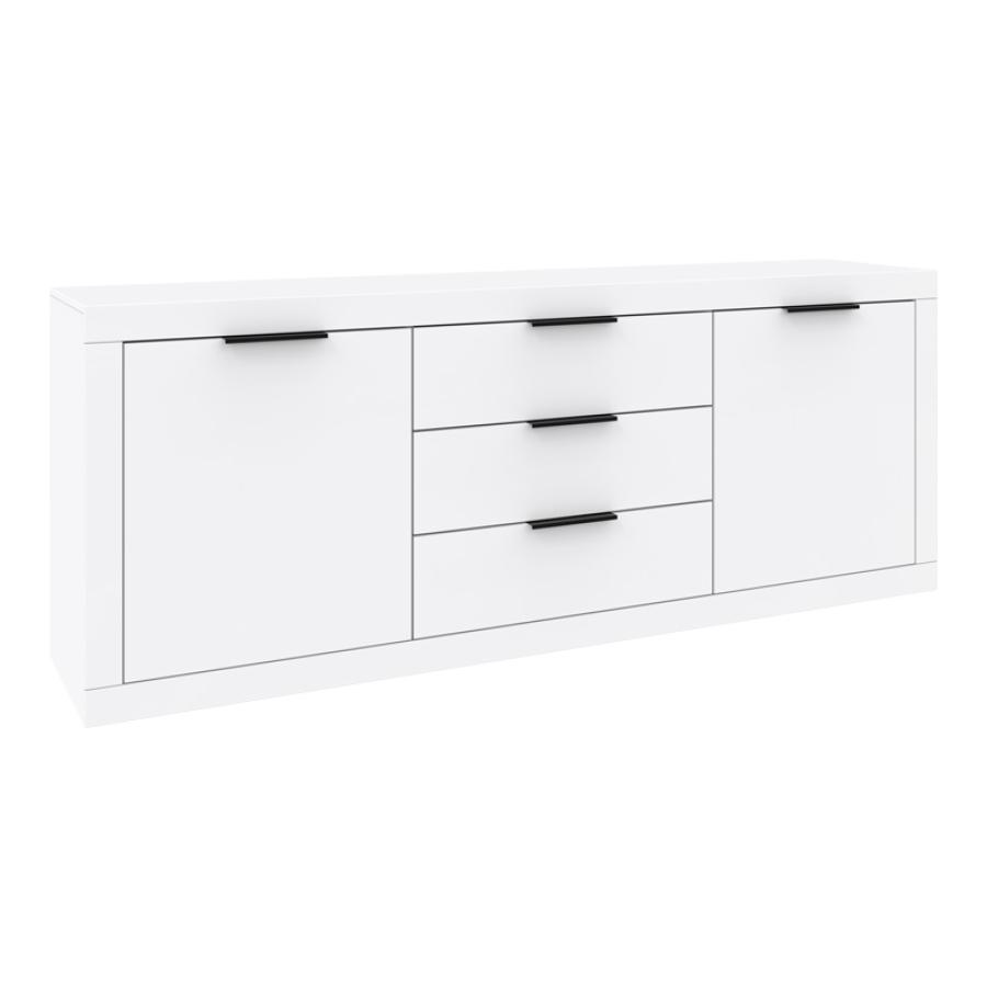 Μπουφές Doha pakoworld σε λευκή απόχρωση 210x45x80.5εκ