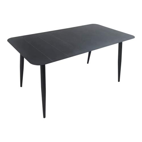 Τραπέζι Vista pakoworld αλουμίνιο σε ανθρακί απόχρωση 150x80x72εκ