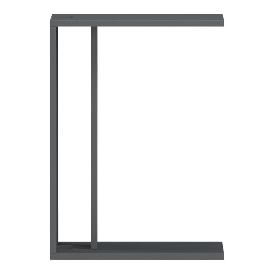 Βοηθητικό τραπέζι Muju pakoworld ανθρακί  30x40x55εκ