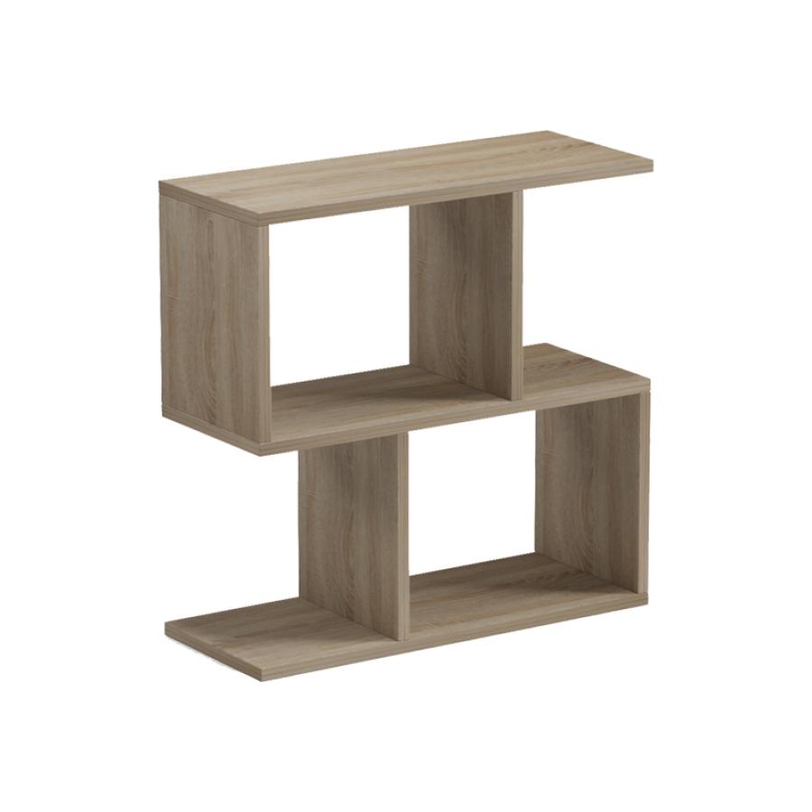 Βοηθητικό τραπέζι-βιβλιοθήκη Wesmol pakoworld sonoma 50x20x50εκ