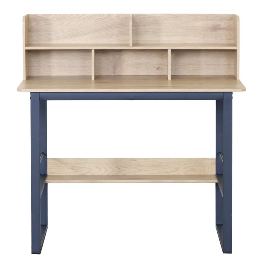 Γραφείο εργασίας Biuro pakoworld oak- μαύρο μέταλλο 120x60x103εκ