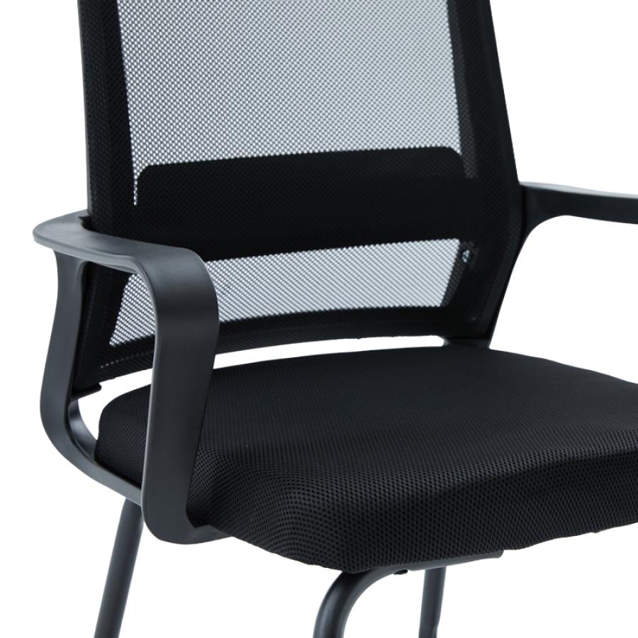 Καρέκλα επισκέπτη Palma pakoworld mesh μαύρο 46x52x94εκ